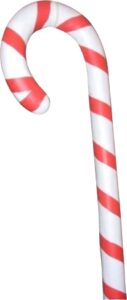 6ft Resin Cast Candy Cane