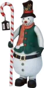 6ft Resin Cast Snowman Statue