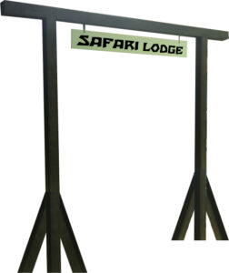 9x8ft Safari Lodge Entrance