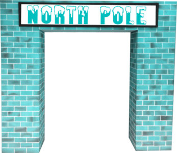 9x8ft Wooden and Perspex Northpole Walkway