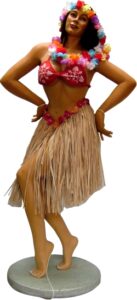 Life Size Resin Cast Hula Girl Statue