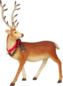 Life Size Resin Cast Reindeer Statue