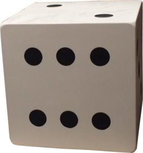 3ft Wooden 3D Dice