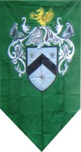 4x8ft Green Medieval Banner