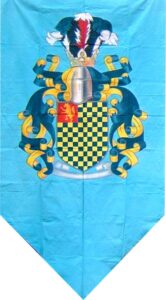 4x8ft Light Blue Medieval Banner