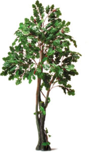 6ft Artificial Oak Trees